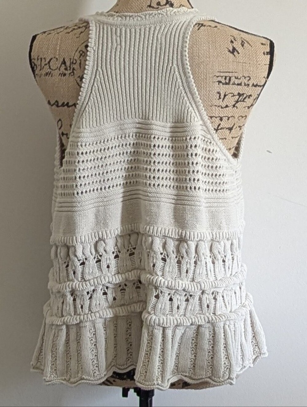 LOFT Textured Pointelle Swingy Sweater Tank Top XL - Picture 5 of 7